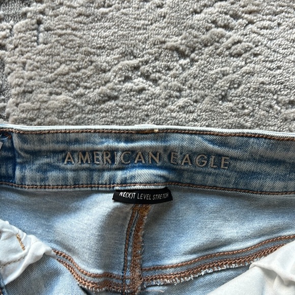 Light blue stretchy denim shorts by American Eagle - Picture 3 of 4